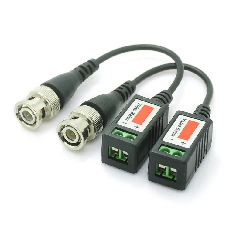 ANPWOO UTP Video passive BALUN CAT5 BNC Câble masculin Paire torsadé émetteur CCTV