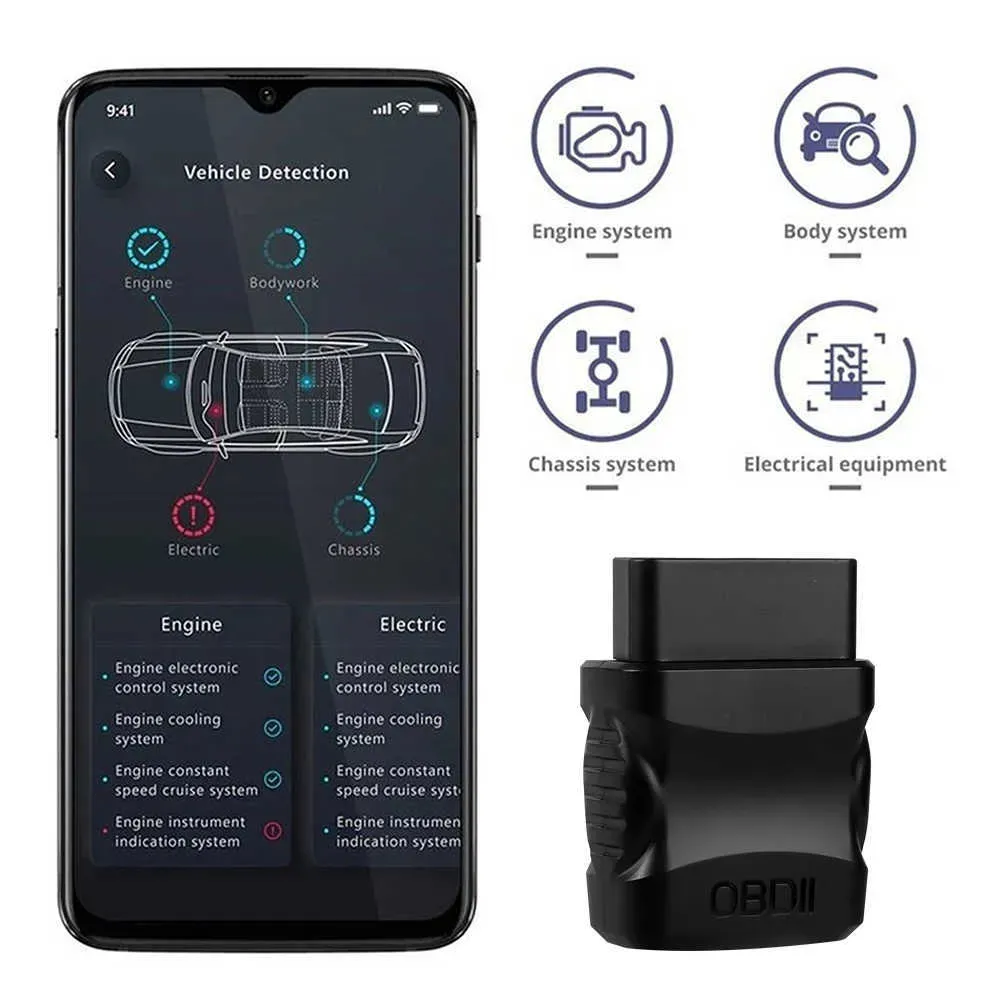 New ELM327 V2.1 Mini Car Engine Fault Code Reader Obd2 Scanner Bluetooth Reader Diagnostic Scanner Tool OBD2 For IOS/Android