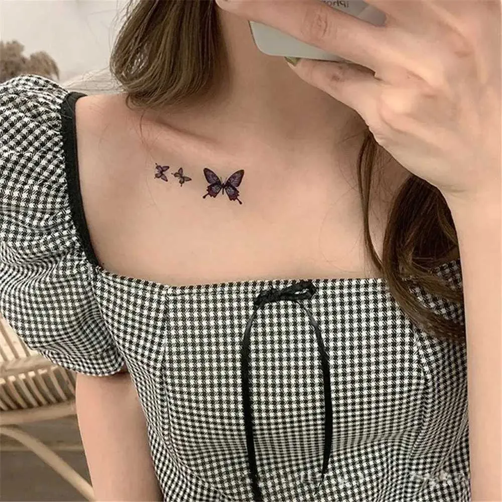 Butterfly Temporary Tattoo Stickers Waterproof Blue Butterfly Clavicle Body  Art Decals for Men and Women from Dhgate Tattoo Transfer - price 0.97, image size:1000x1000