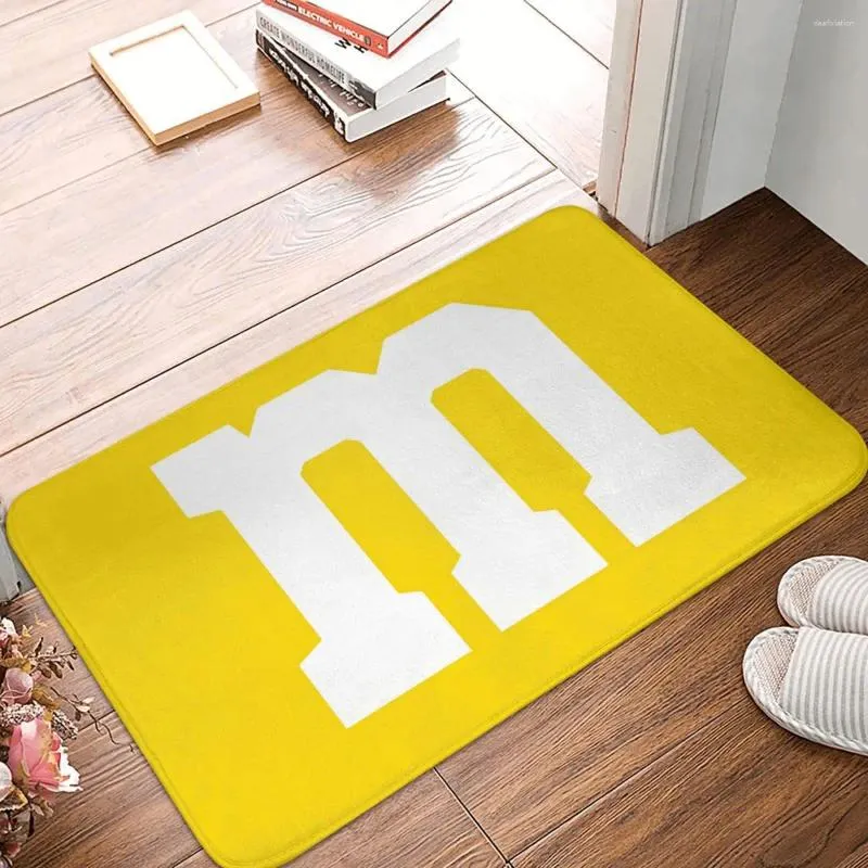 Carpets MM M Chocolate Candy Tapis antidérapant DoorMat Salle Room Mat Halway Carpet Bedroom Decor
