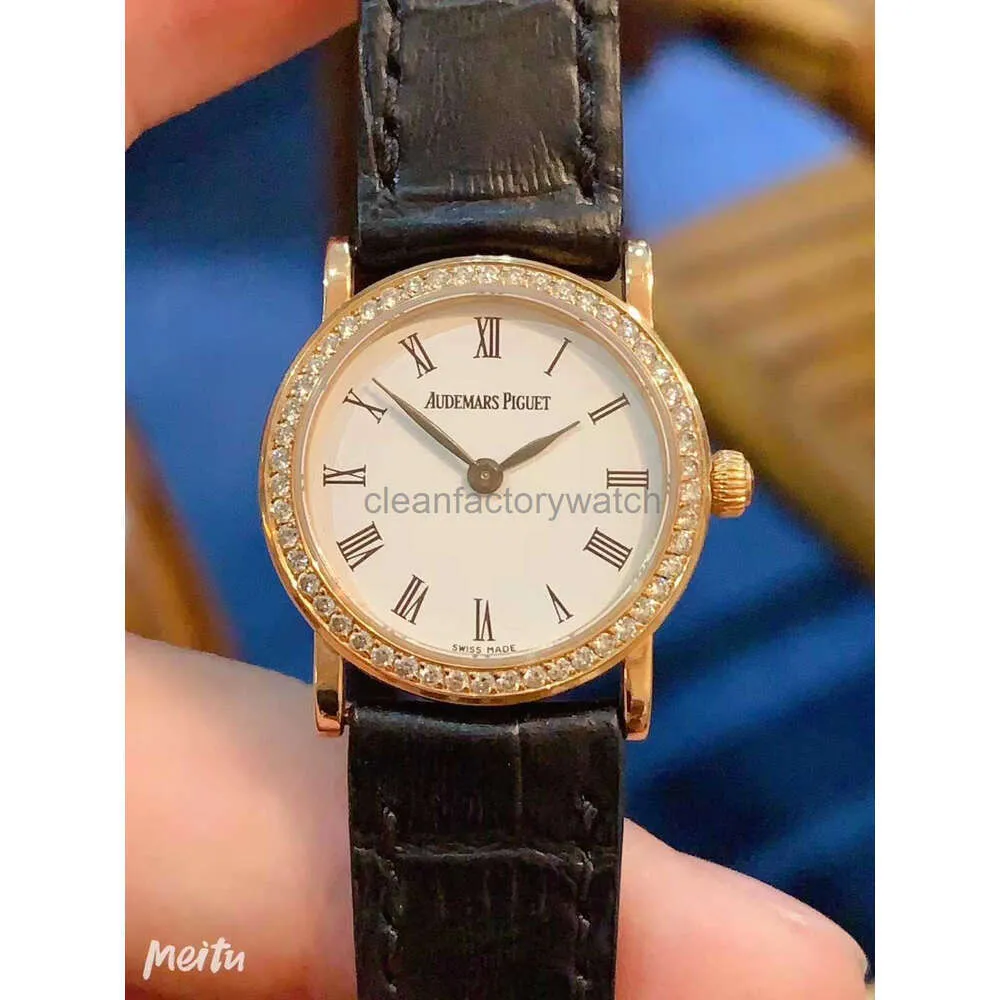 Piquet Luxury Designer Audemar Watches APSF Royals Oaks Wristwatch New Classic 18K Rose Gold Original Diamond Diamond Manual's Watch Femme's AudeMarrsp Impaterproof