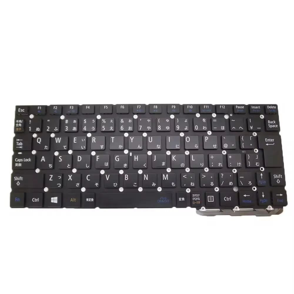 Clavier d'ordinateur portable pour NEC LAVIE HZ330 PC-HZ330DAS PC-HZ300DAB HMB8612SMA11 Japon JP JP Black sans cadre Nouveau