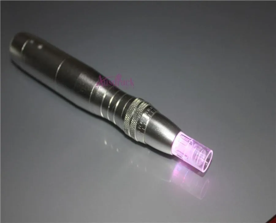 7 colori LED Pon Electric Derma Pen Scar Scar Acne Rimozione Micro Ago Ago Strumento Auto Strumento Regolazione e Lunghezza dell'ago4149603