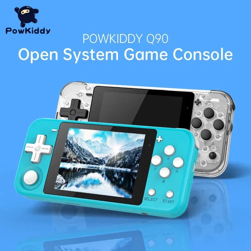 Box Powkidy Q90 Open Source Handhell IPS Screen Rocker Retro Arcade PSP Nostalgic GamePad 240419