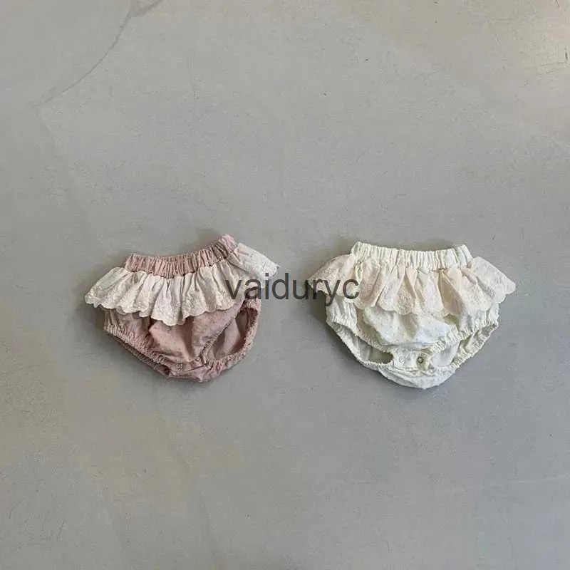 Shorts Summer Baby Clothes Girls Lace Bloomer Toddler Shorts Infant PP Shorts H240509