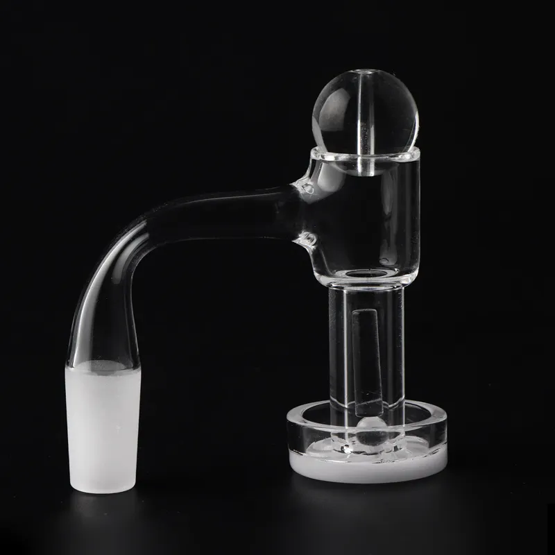 Perfect Full Weld biseauté bordure quartz terp slurper bange opaque inférieur 10/14 mm joint givré masculin avec bornes supérieures de 20 mm capuchon de 6 mm de perles terp et piliers Terp solides