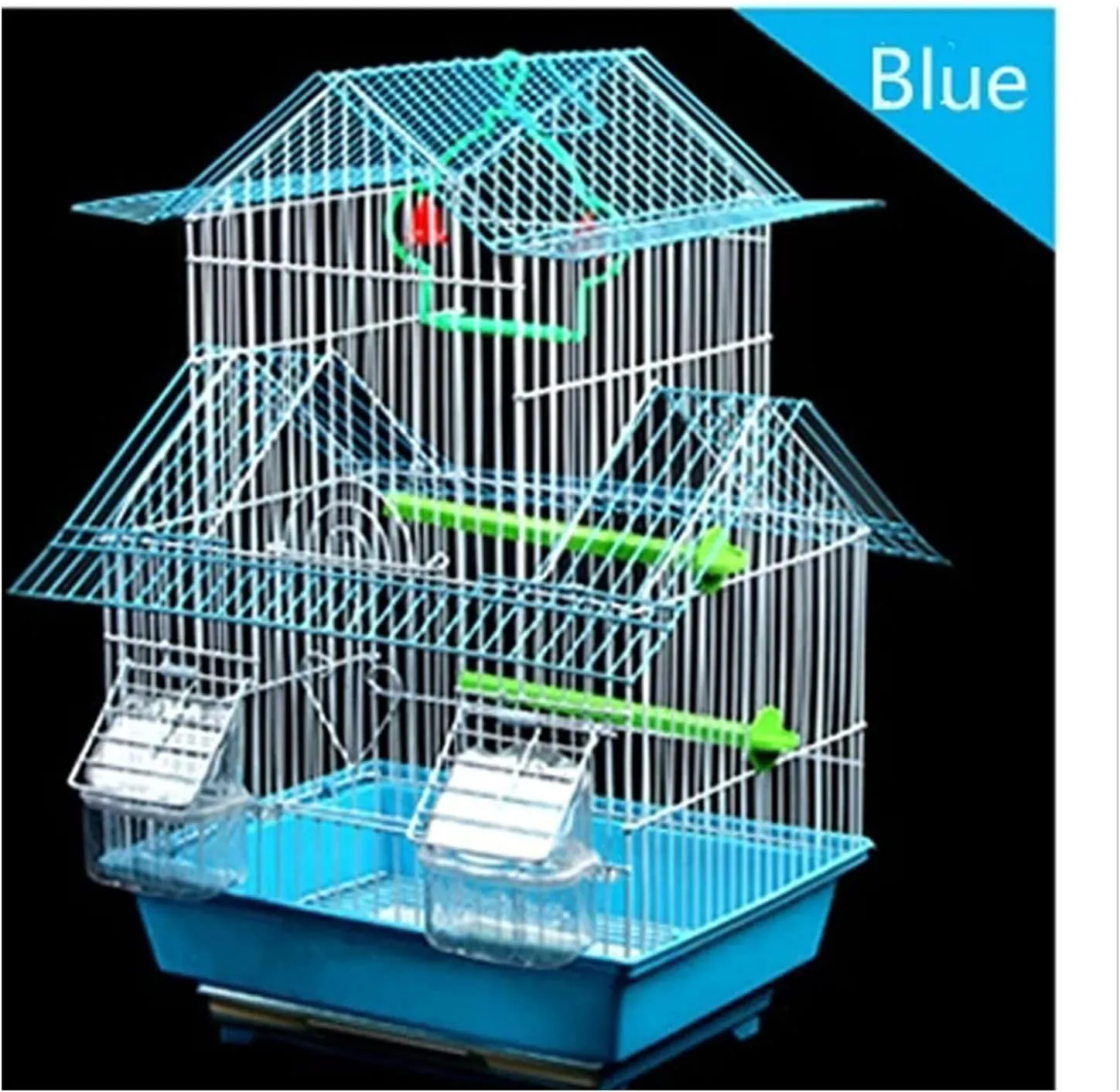 Large Iron Bird Cage: Spacious Parrot Villa, Decorative Birdhouse ...
