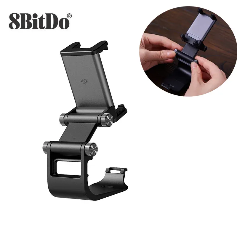 GamePads 8bitdo Holder de telefone celular para Pro 2 Ajustável clipe de jogo Stand Smartphone Clip Extender titular para controladores 8bitdo Pro 2