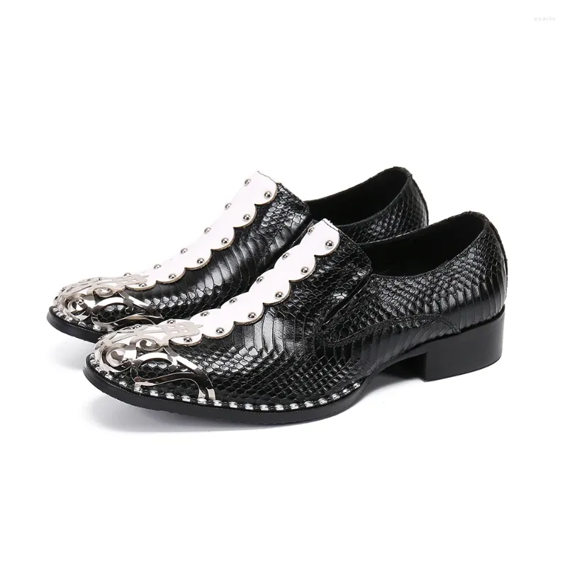 Casual Shoes Wholesale Black Handmade Steel-Toed Men's Slip on High Quality äkta Leather Men's Big Size 47