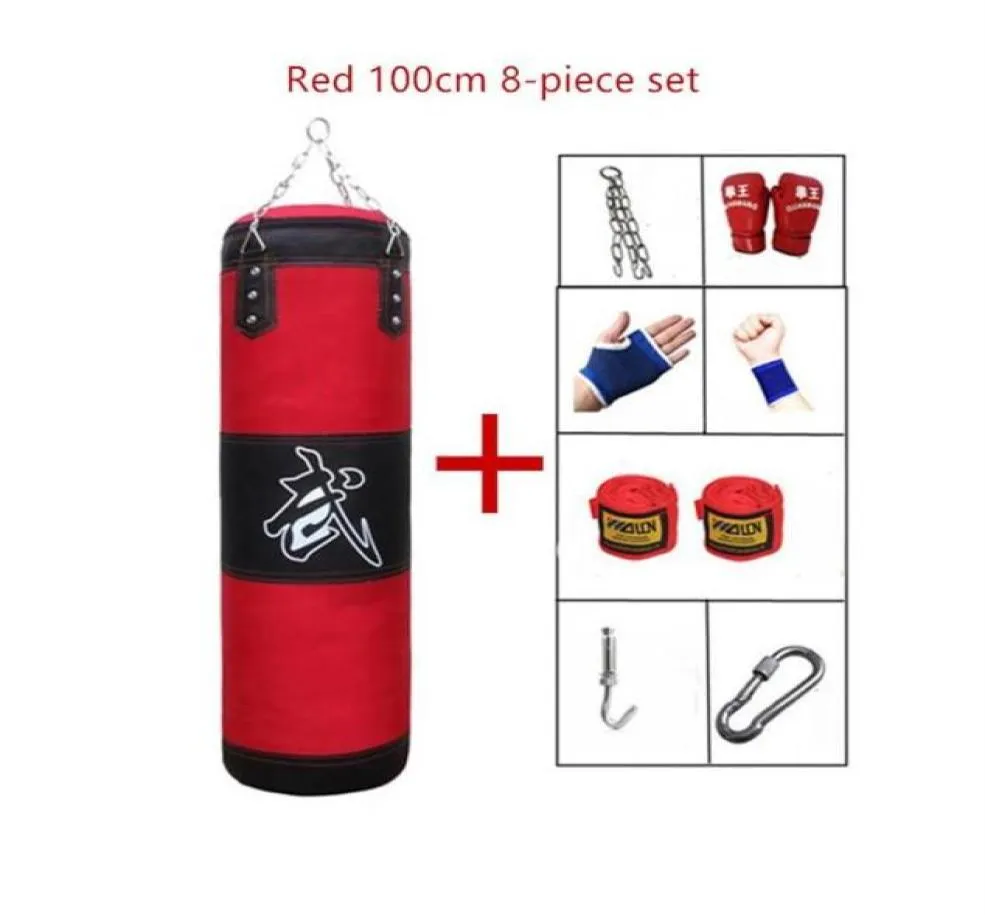 Empty Boxing Sandbag Home Fitness Hook Hanging Kick Punching Bag Training Fight Karate Punch Muay Thai Sand23159496001