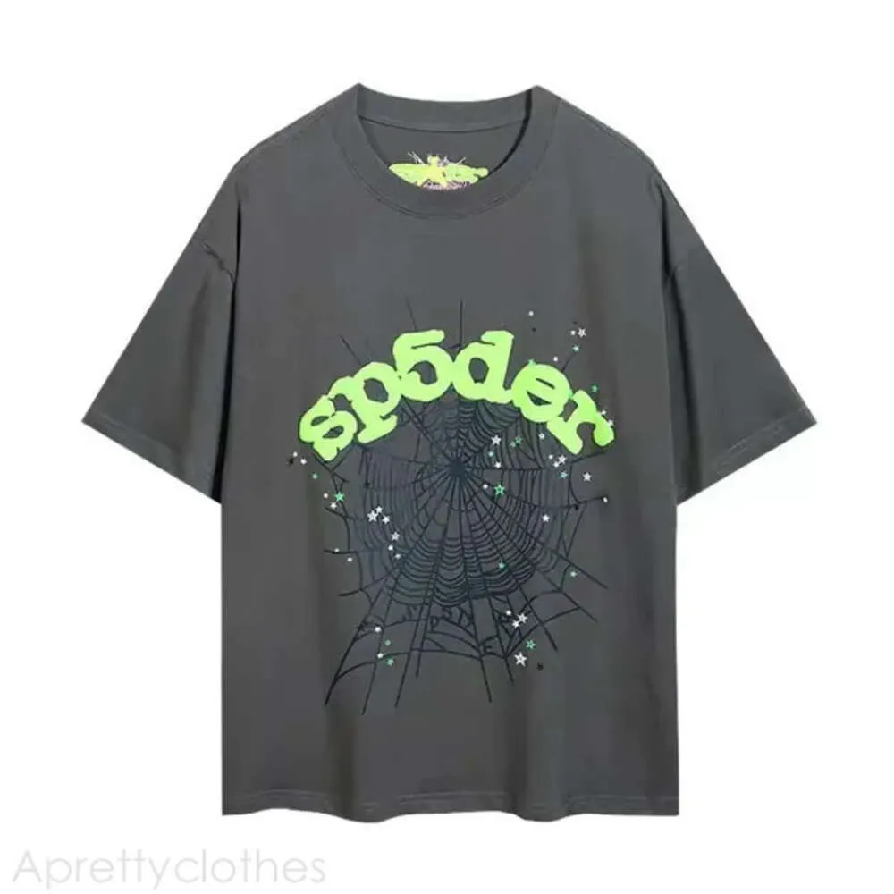 Spider Hoodie Designer T -shirt Spider Mens T -shirt Top Modemerk Kwaliteit Afdrukronde Hip Hip Rap Pure Cotton Loose Versie Zomer Korte mouw 380