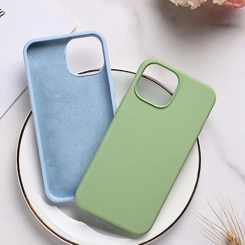 Cell Phone Cases Liquid Silicone For iPhone 14 13 Pro Max Mini iPhone14 iPhone13 Shockproof Dirt-resistant Soft Silica gel Fashion Cover