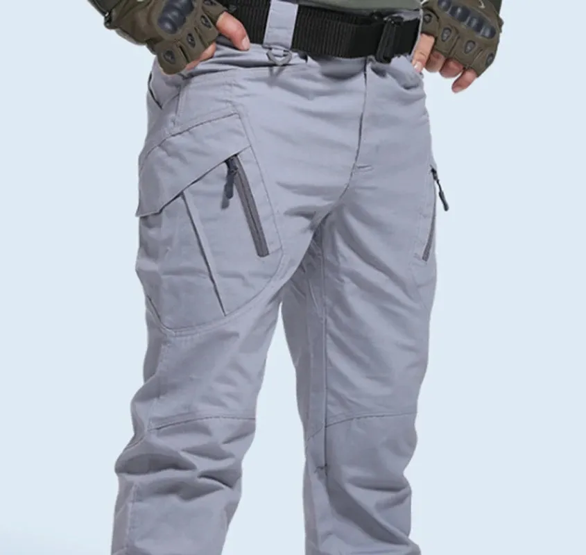 Men taktyczne spodnie wiele kieszonkowych sprężystość wojskowa Urban Spodni mężczyźni Slim Fat Cargo Pant 5xl 240408