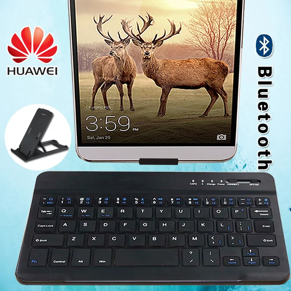 Shavers Clavier Bluetooth sans fil portable pour Huawei Honor Note 8 / Play 7.0 "/ Tab 5 / MediaPad 7 / X1 / X2 / M1 / M2 / M3 / T1 / T2 Clavier de tablette