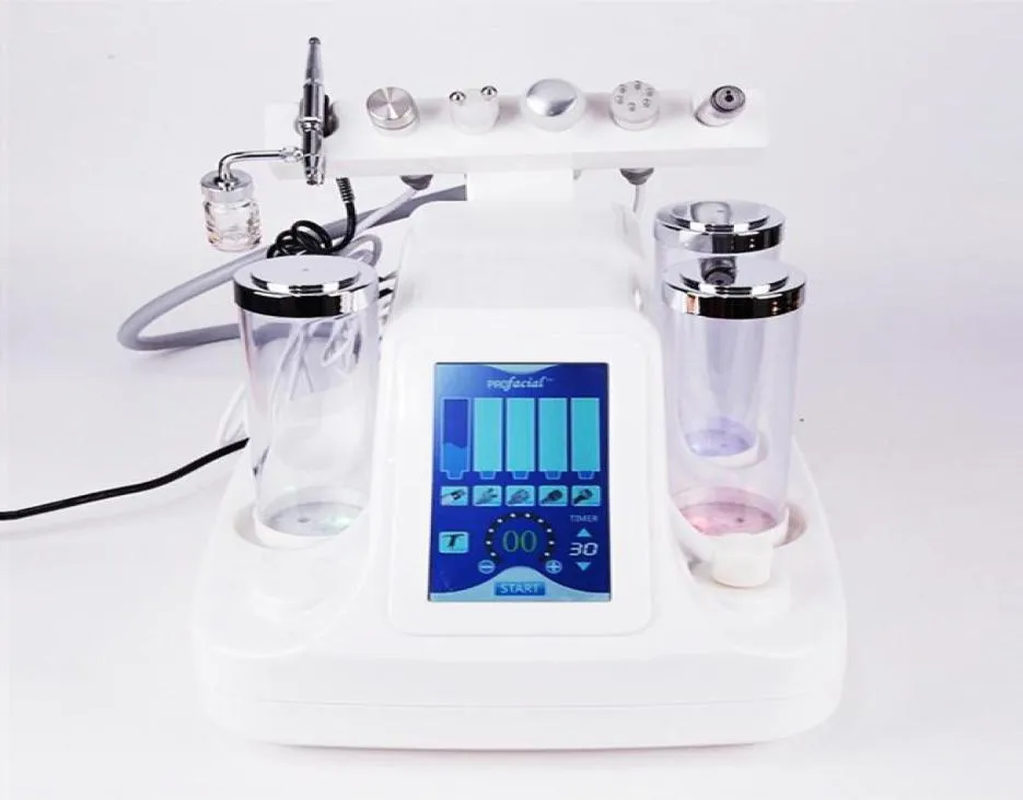 6 in 1 hydra dermabrasion aqua clean skin care bio light rf 진공 얼굴 청소 수력 물 산소 제트 껍질 peel machine6386539