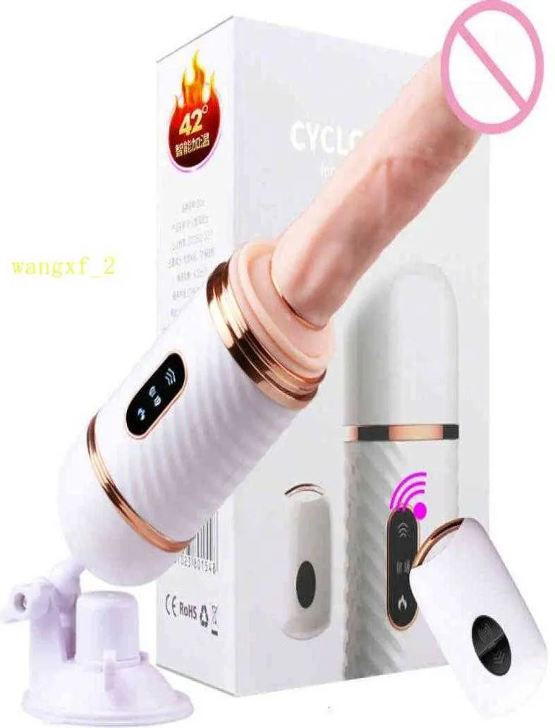 Massagers sex toys Wireless Remote Control Automatic Sex Machine Telescopic Dildo Vibrators for Women Masturbation Pumping Gun Toy8849381