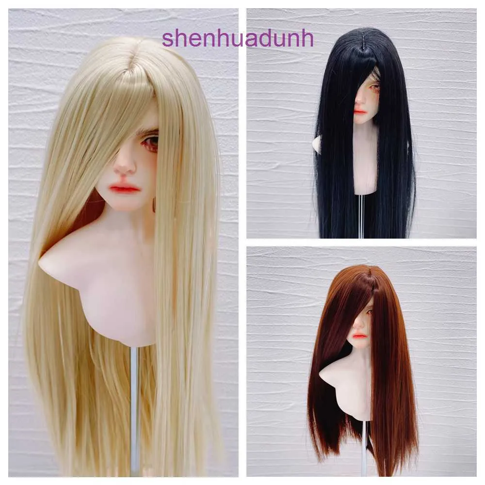 Lucys Wig Bjd Hair Embryo Bangs Straight peut être modifié à la main et recroquevillé pour créer une soie douce