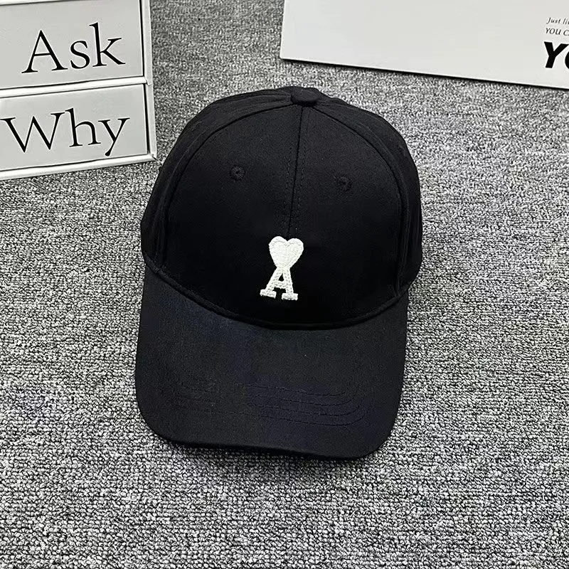 Forma de béisbol ami ami linda pequeña pareja de corazón de melocotón gorra de pelota minimalista de lujo para hombres y mujeres