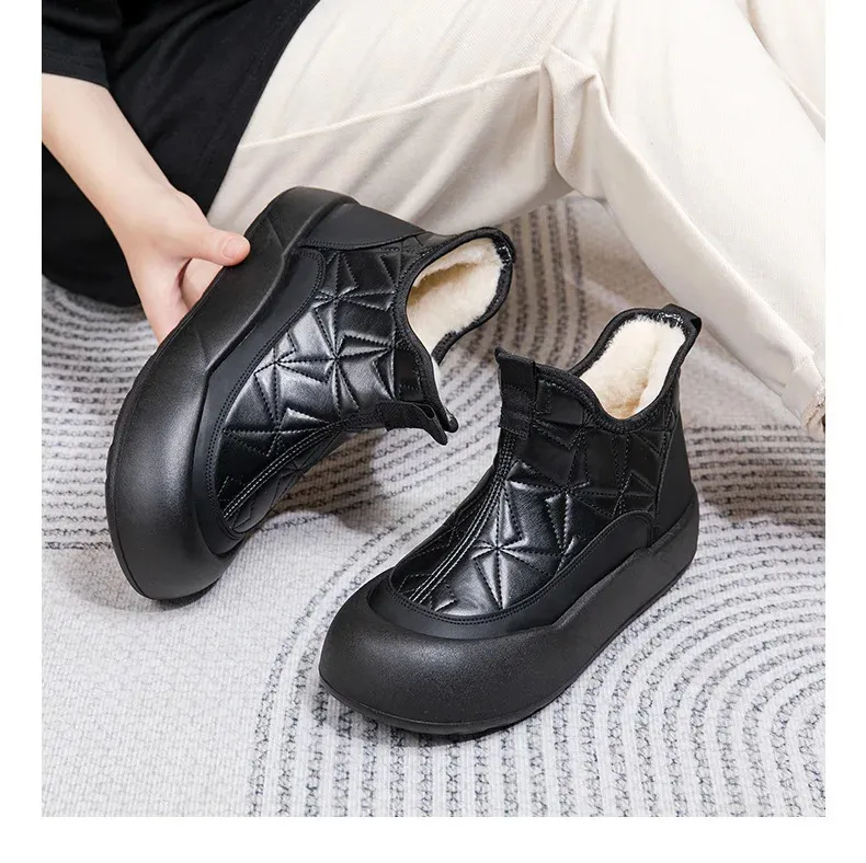 Winter platform snowboots dames warm gevoerd waterdichte schoenen_voghion.com