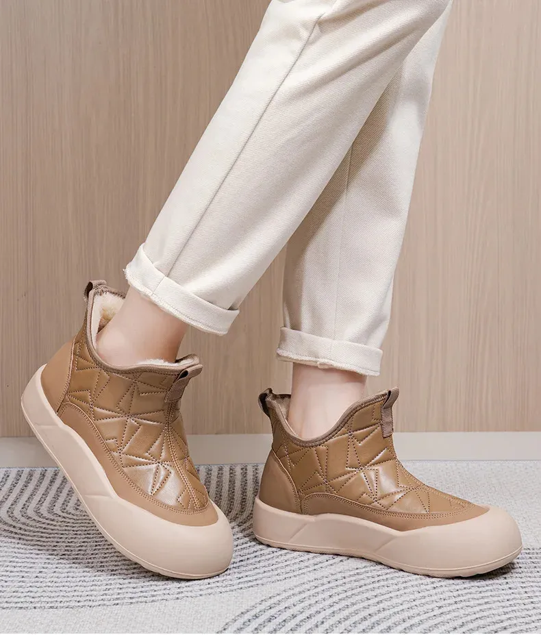 Winter platform snowboots dames warm gevoerd waterdichte schoenen_voghion.com