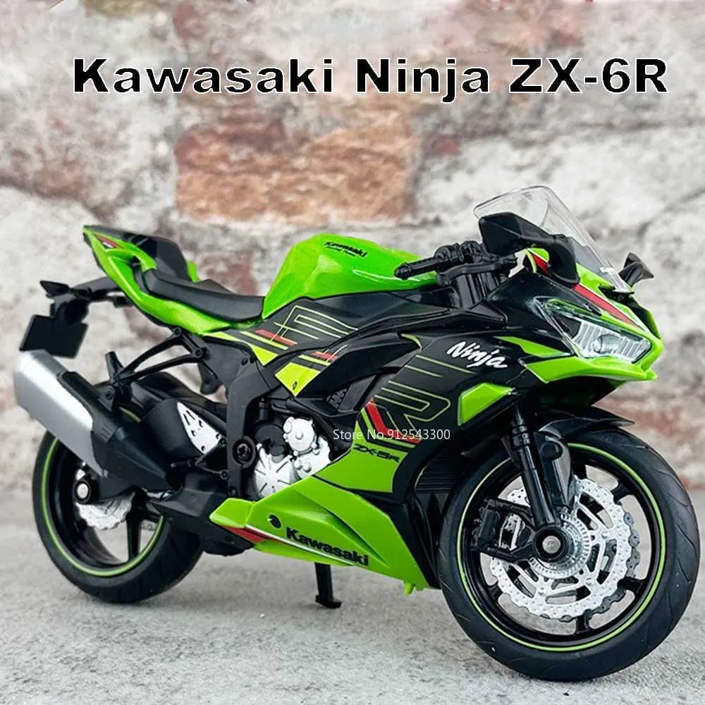 1/12 Kawasaki Ninja ZX 6R Alloy Motorcycle Model Toy Car