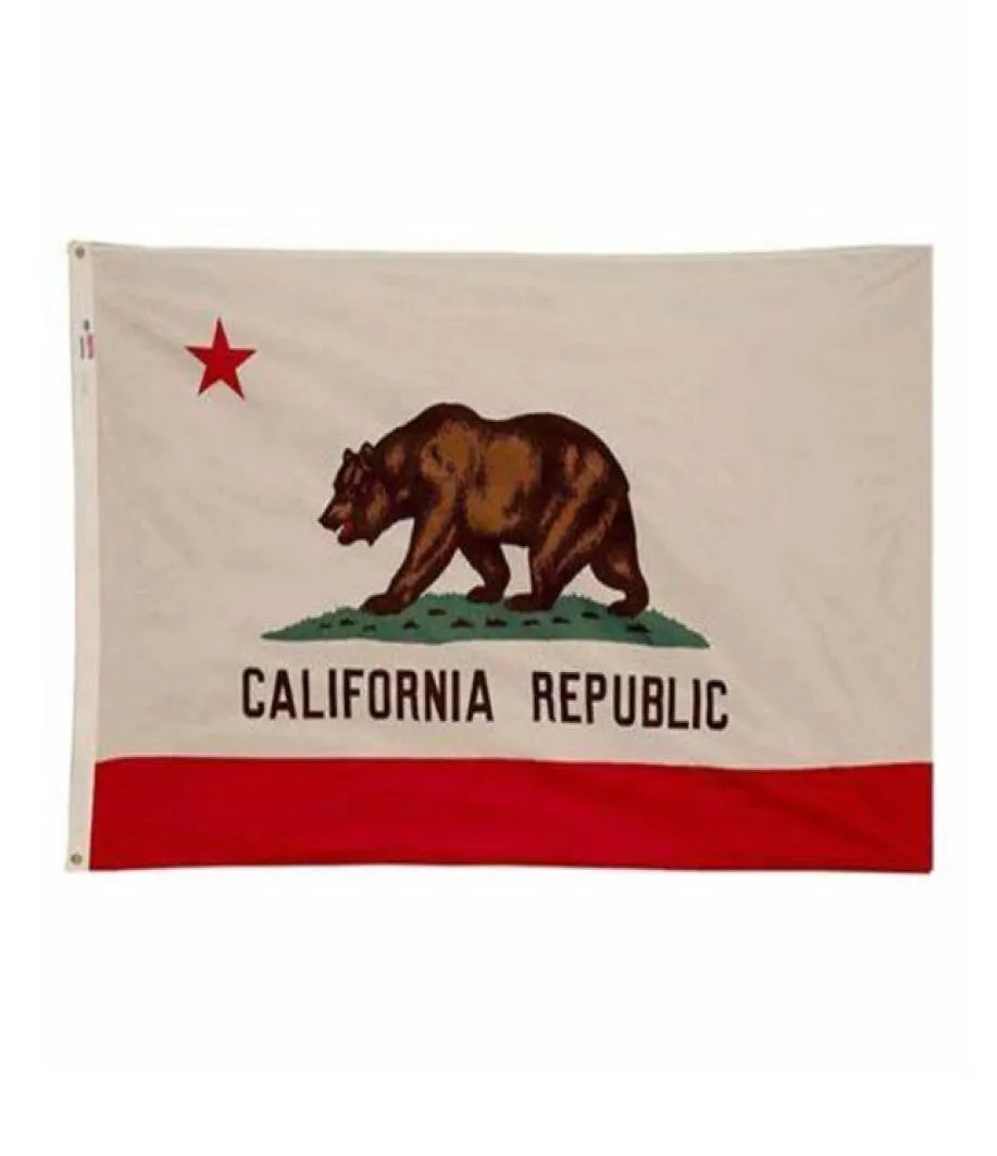 California Flag State of USA Banner 3x5 ft 90x150cm Festival Party Gift Sports 100d Polyester Indoor Outdoor imprimé Sells3241173