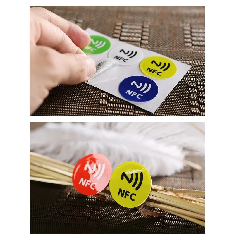 NFC Tags Stickers NFC213 Label Rfid Tag Card Adhesive Key Tags Metallic NFC Phone NFC Stickers All NFC Phones