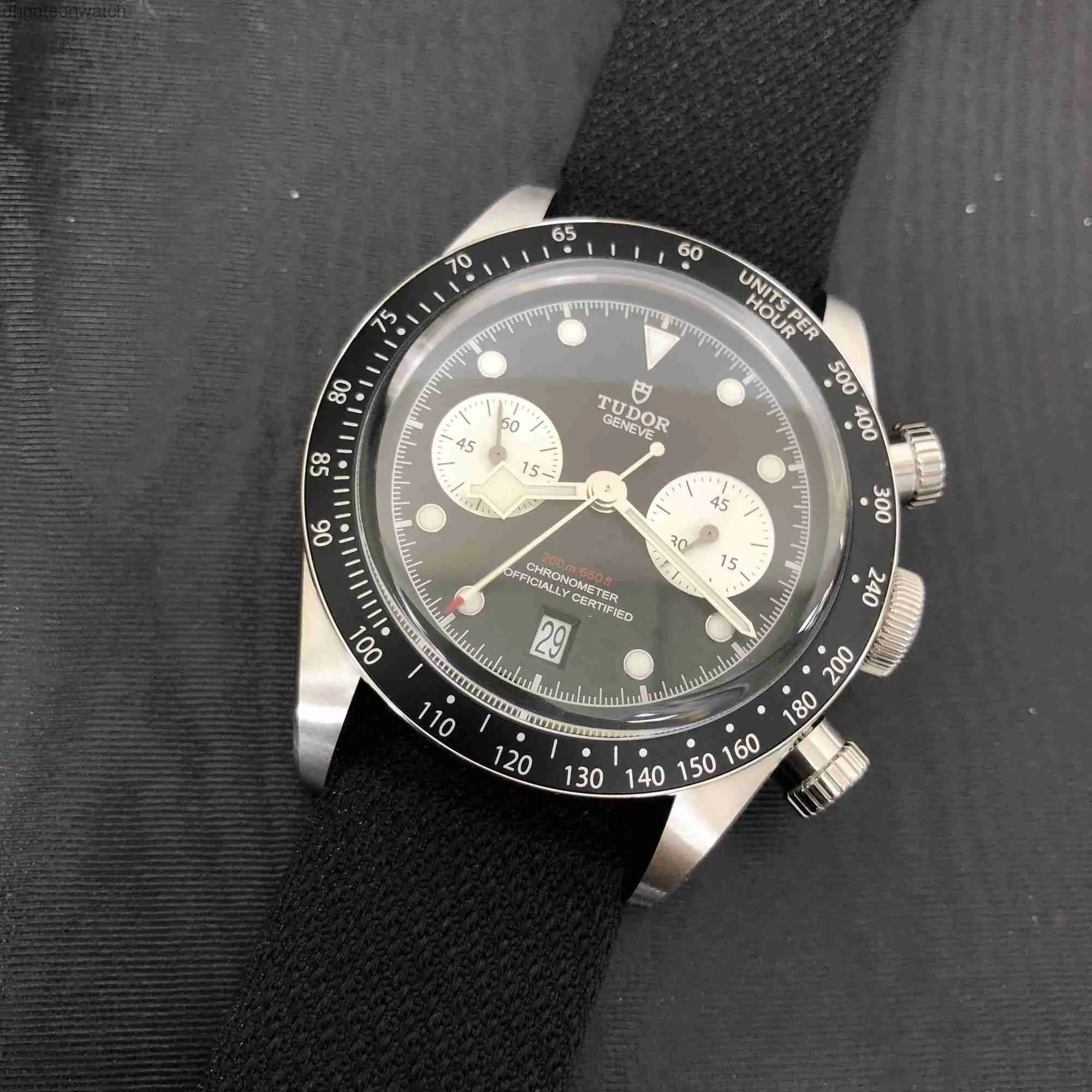 Hoogwaardige versie Tudery Designer Polshipwatch Diruderder 1958 42 mm Precision stalen timing Automatische heren Watch 79360 horloges