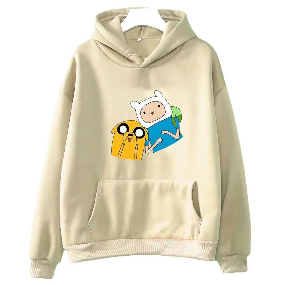 Finn And Jake Adventure Time Anime Hoodies For Men And Women Wool