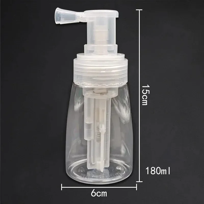 2024 180ml Plastic Powder Bottle Dry Powder Atomizer Bottle for Travel Makeup and Cosmetics Sub-Bottle Container Suitable for Travel Makeup