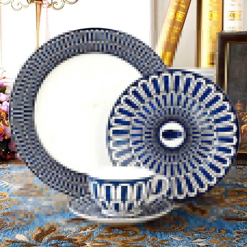 Designerskie zestawy obiadowe Zestaw 4 szt. Zestaw zwierząt Ceramiczny zastawa stołowa Chiny Płytki stekowe Zestawy obiadowe kubek i spodek