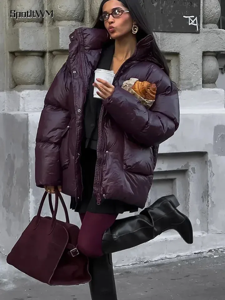 Styling Maroon Padded Jacket Save Big On Bulk Burgundy Winter