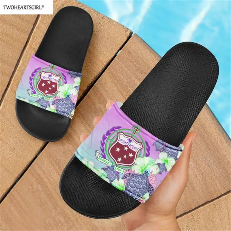 Women Men Slippers Tonga Polynesian Printed Design Nonslip Floor Shoes Home Slipper Slides for Bedroom Zapatillas 240415
