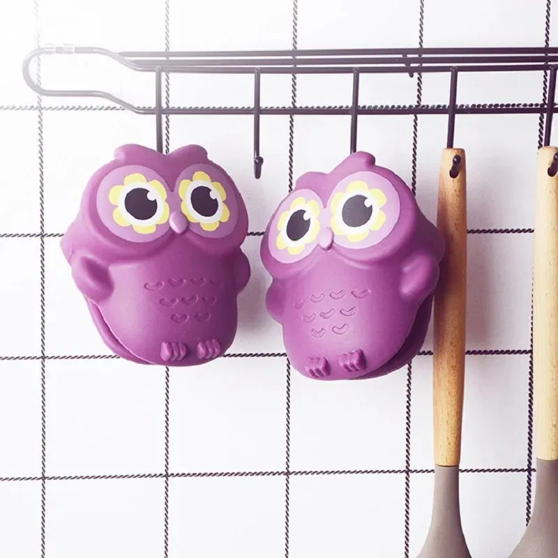 Creative Owl Silikon Mikowave Rękawica Ogrzeń odporna na BBQ BBQ Rękawiczki do pieczenia akcesoria kuchenne piecowanten