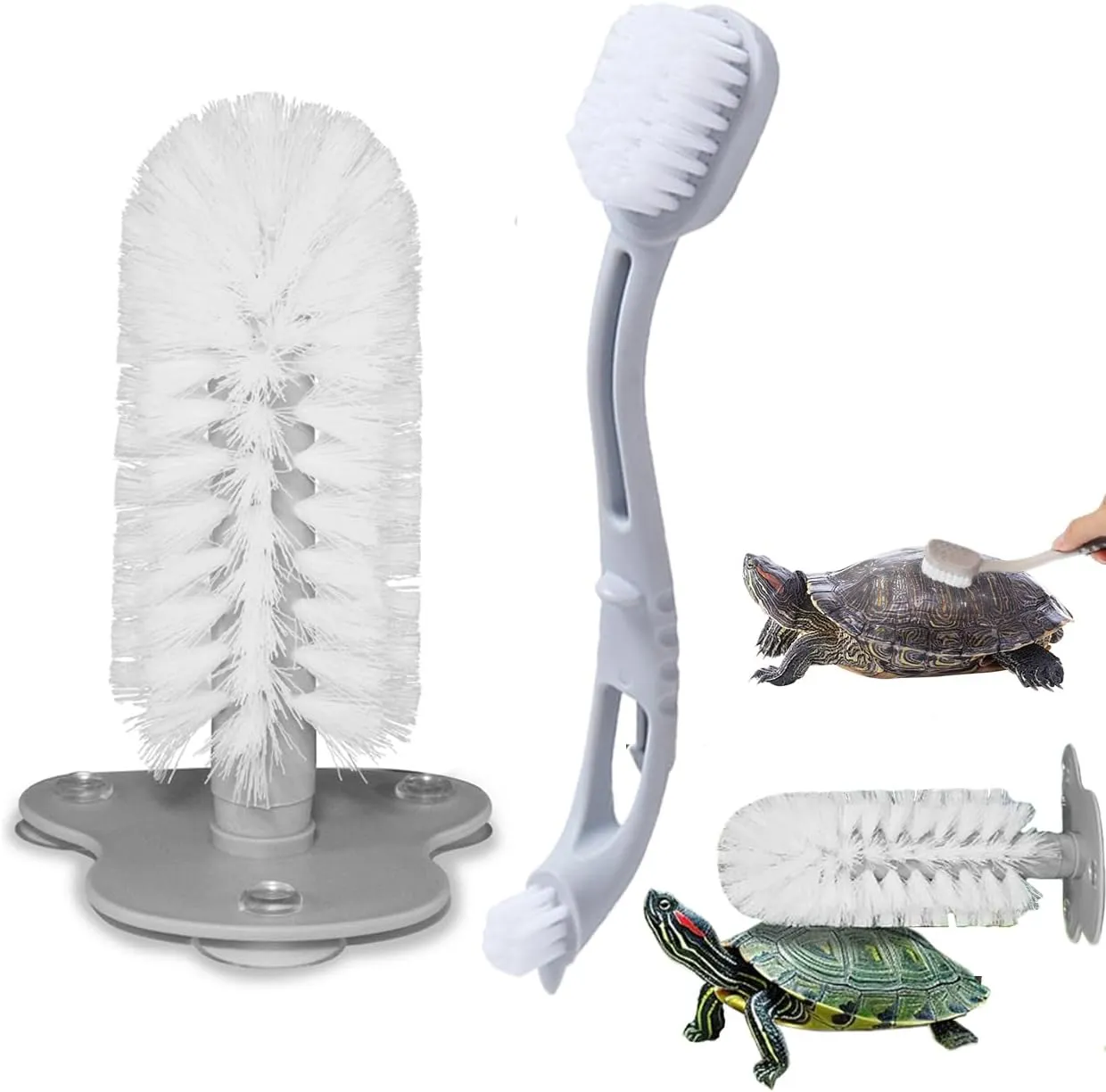 Turtle Shell Cleaning Brush Set - Aquatic Pet Care & Turtle Bath ...