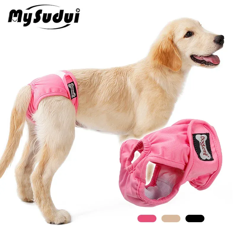 Shorts Washable Female Dog Underwear Highly Absorbent Pet Sanitary Diapers Reusable Leakproof Puppy Dog Physiological Menstrual Shorts
