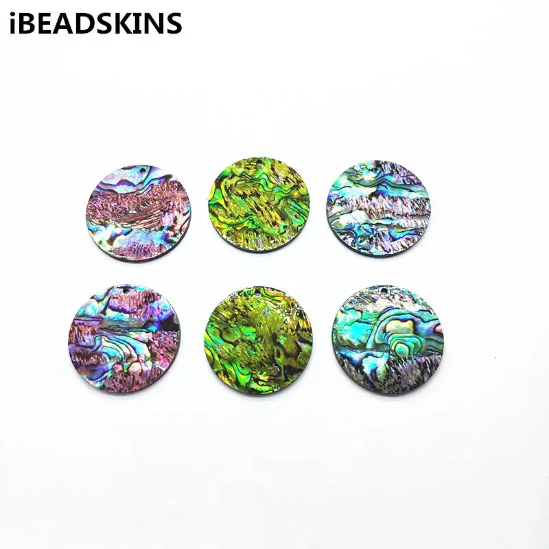 Llegada 35 mm 30pcs acrílico con encanto redondo de carcasa para hallazgos de joyas/aretes Diy PartsJewelry Hallazgos Componentes 240416