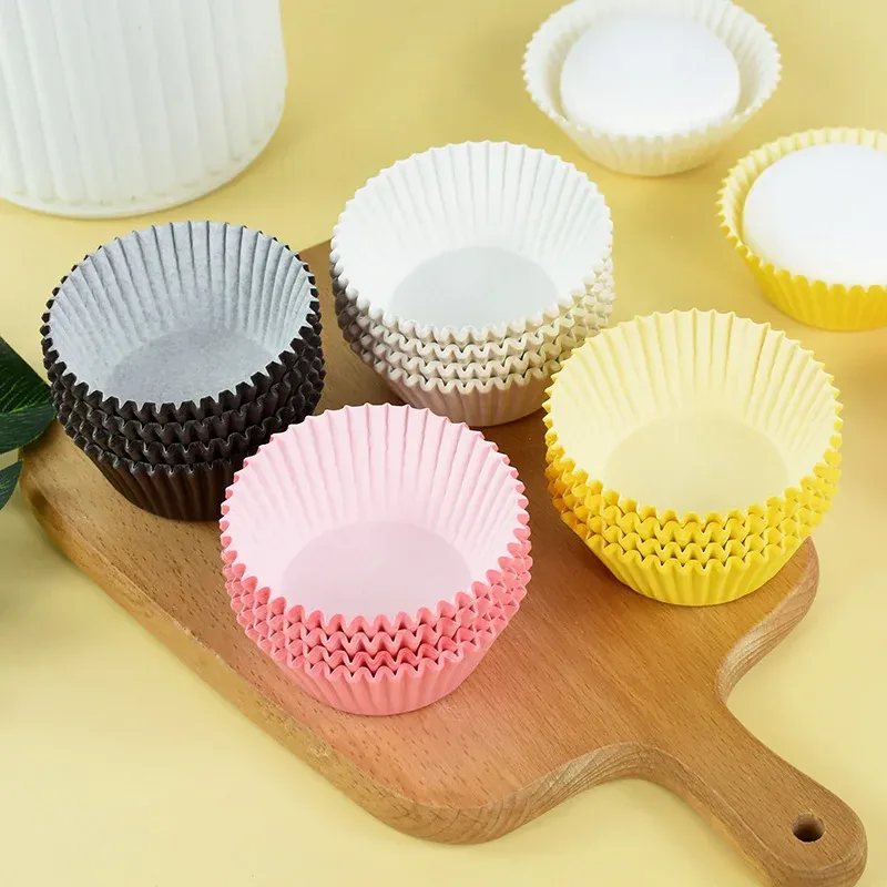 Stampi per olio usa e getta per olio per cumpista per cupcake fai -da -te per le feste di compleanno per matrimoni per la festa di decorazione di torta dessert cupcake cottura muffin stampo