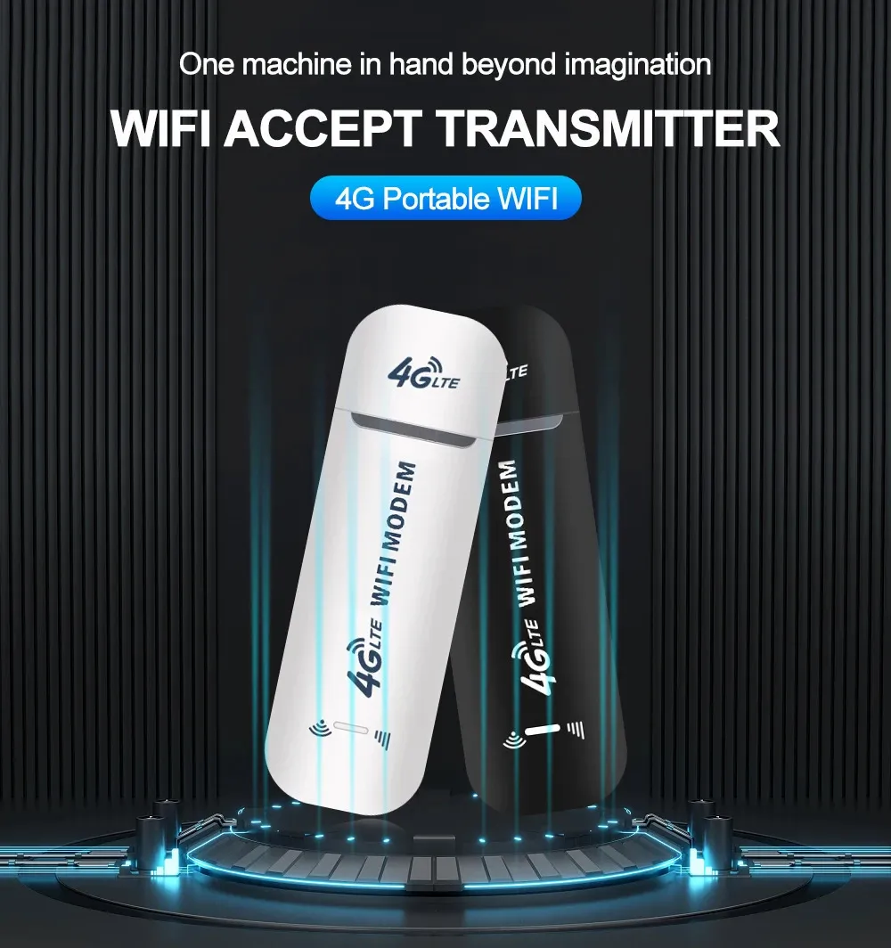 Donlge Router 4G LTE Wireless Portable WiFi Router USB Dongle Modem Stick Mobile ...