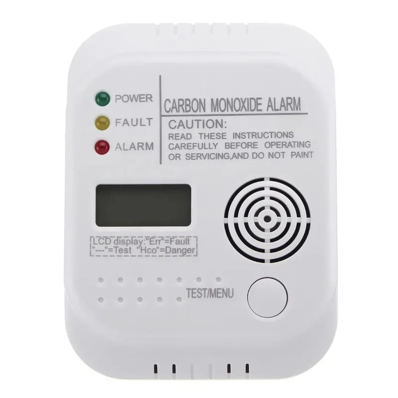 ANPWOO NIEUWE CO COAD MONOXIDE ALARM DETector LCD Digitale thuisbeveiliging Onafhankelijke sensorveiligheid