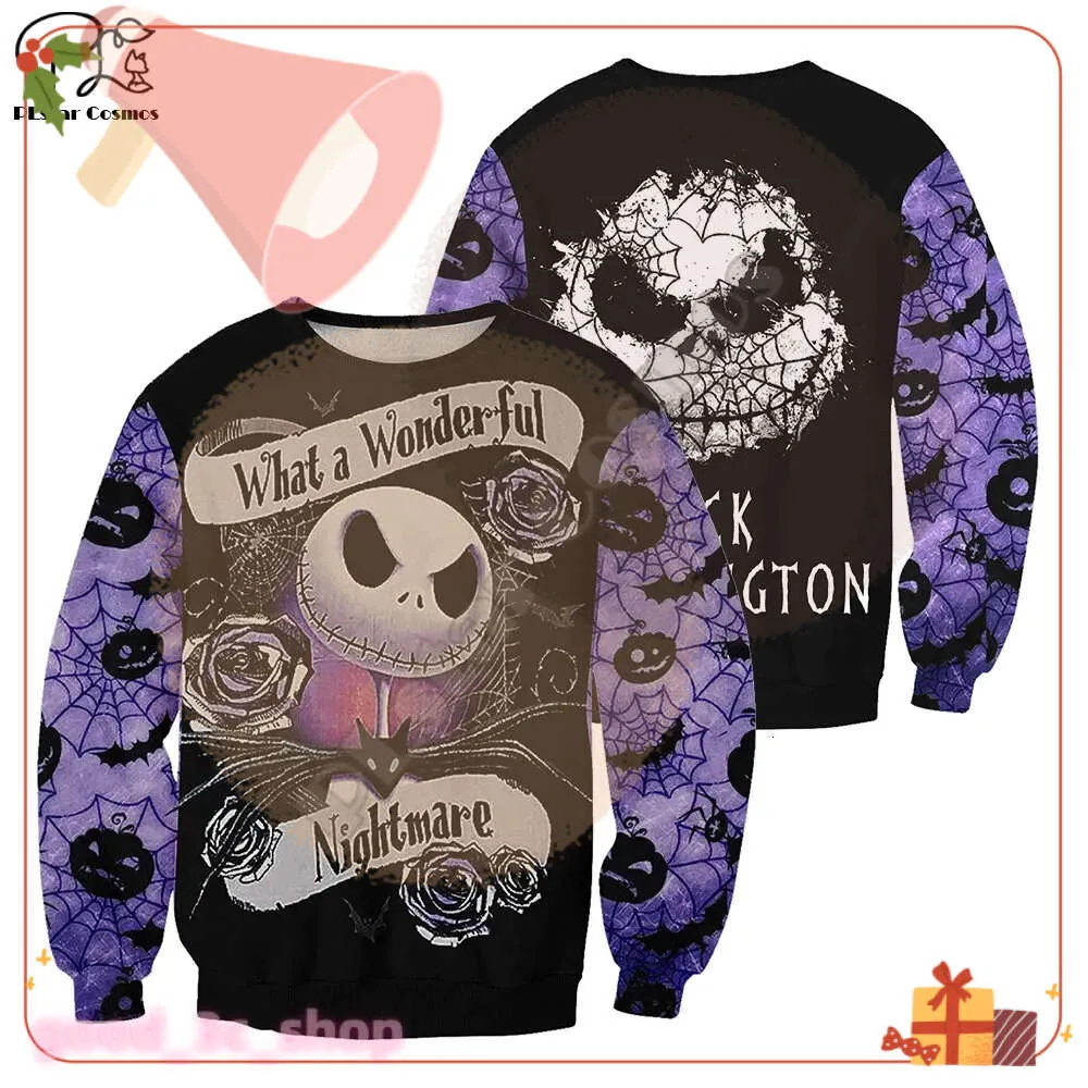 Plstar Cosmos Halloween Nightmare Before Christmas Jack Skellington Michael Myers Men / Femmes 3dprint Sweat à capuche Funny Pullover 258 625