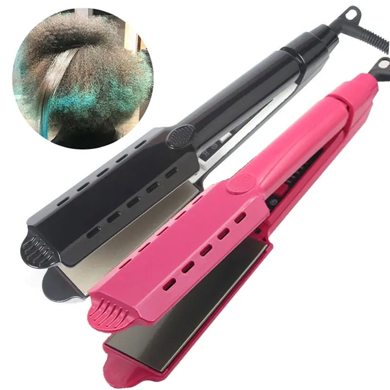 Irons Professional Flat Iron Titaniumhair straightener Temperature adjustment Negative Ions FiveSpeed Smooth Hair prancha de cabelo