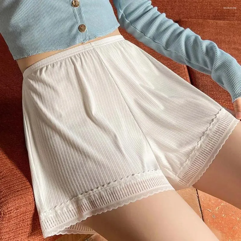 Frauenhöfen Kleidung lose kurze Hosen Freizeit -Shorts Eis Seiden Sommer Frauen Leggings Sicherheitspyjama
