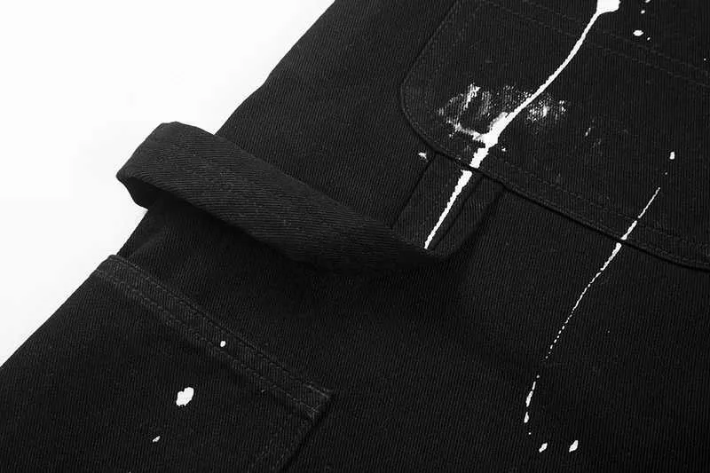 DHgate.com:Mens Hip Hop Contrast Color Spliced Spot Ink DHgate.com:Mens Hip Hop Contrast Color Spliced Spot Ink