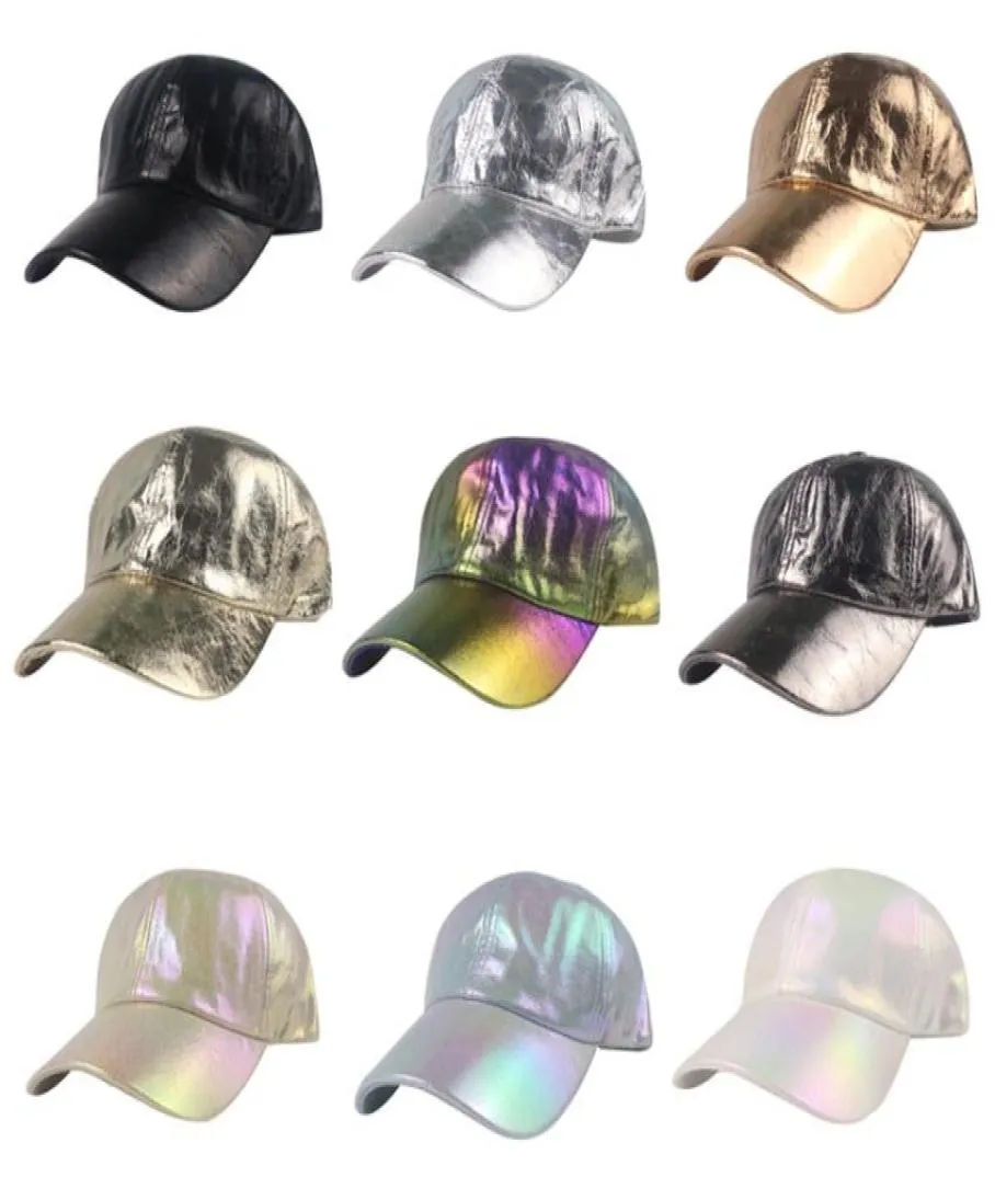 Créateurs de mode chapeaux de balle de base européens américains plissés Pu Big S Men et femmes Tendance de rue 7 Sélection de couleurs Lase4458045