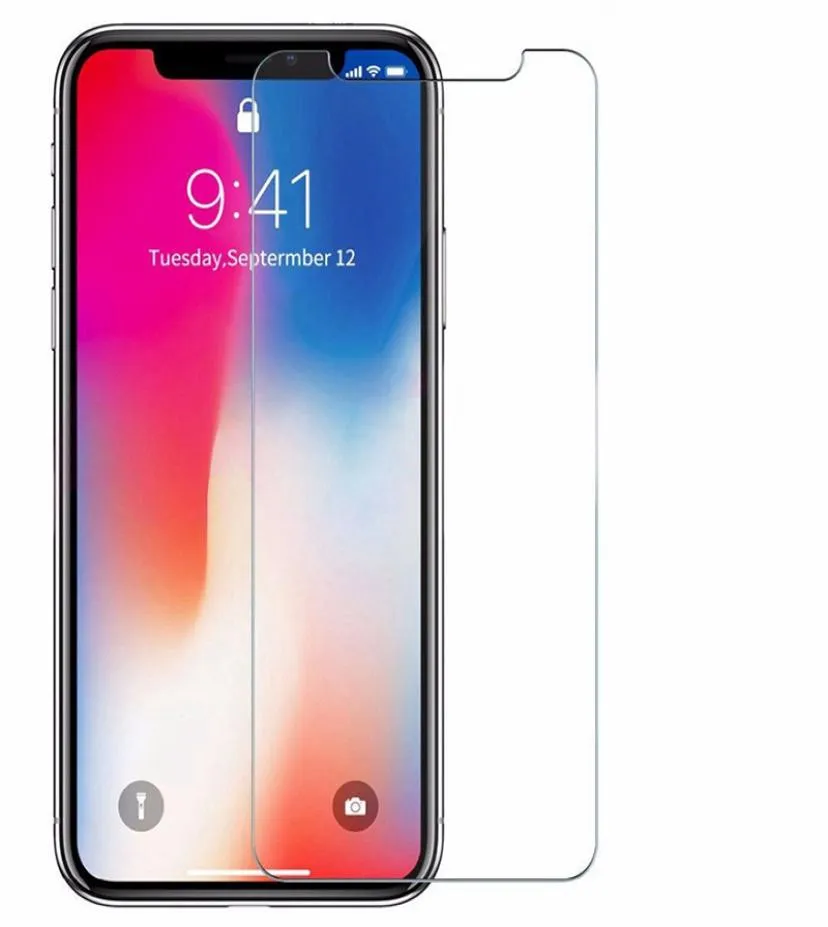 För iPhone XS Max XS XR 7 8 Plus Regular Clear Screen Protector Protective Glass på iPhone 8 6 6S plus härdat glas8025268