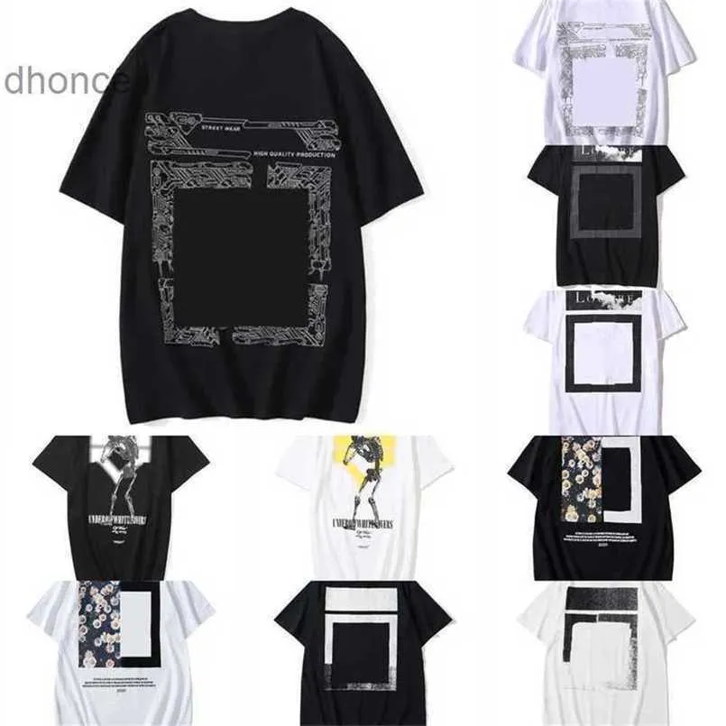 T-shirts pour hommes Designer Summer Tees Loose Offs Brands Fashion Tops Homme Sage décontracté Luxurys Vêtements Street White Shorts Cloth