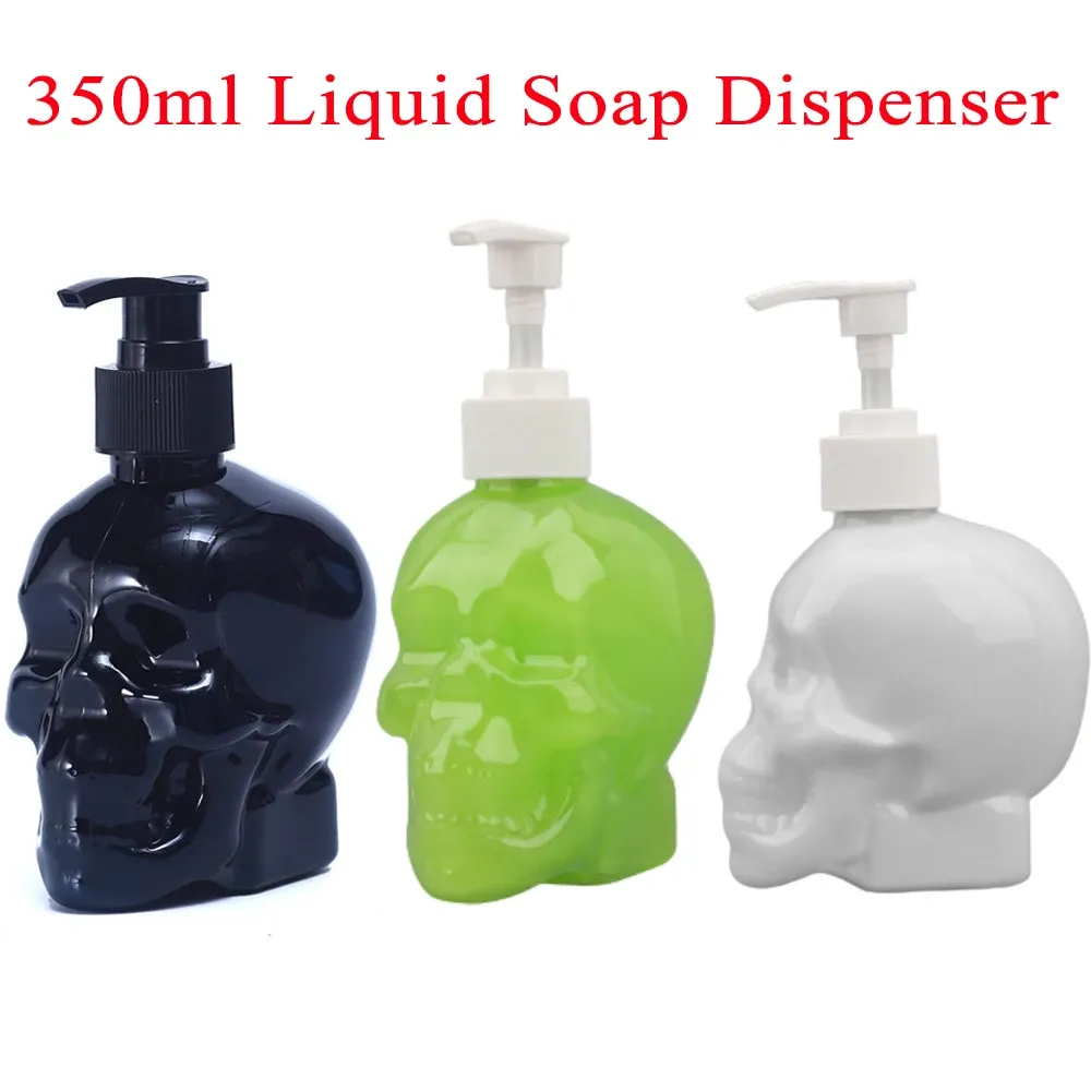 Bottiglie 350 ml Creative Scepli di cranio in sapone liquido Dispensatore di sapone sapone Speciatore a mano Gel shampoo shampoo shampoo shampoo trasparente bottiglia vuota
