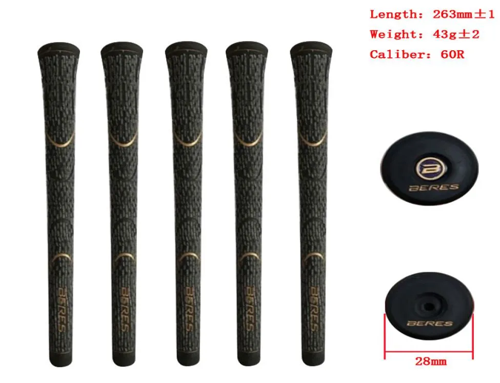 Golf Grips Wysokiej jakości gumowa przędza węglowa uchwyt Beres Whole Honma Żelazny uchwyt 3168472