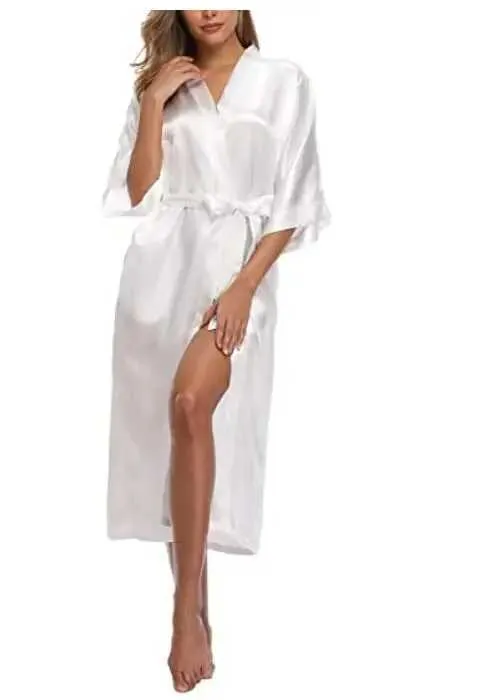 Kobiet nowość nowość kobiety Kimono suknia Slpwear plus rozmiar bielizny zwyczajnej szlafroki ślubnej szaty domowej odzieży nocne Y240426